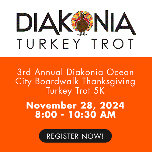 Flyer for the 2024 Turkey Trot with Diakonia 